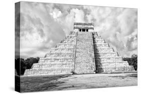¡Viva Mexico! B&W Collection - Chichen Itza Pyramid XI-Philippe Hugonnard-Stretched Canvas