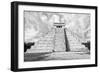 ¡Viva Mexico! B&W Collection - Chichen Itza Pyramid XI-Philippe Hugonnard-Framed Photographic Print