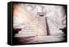 ¡Viva Mexico! B&W Collection - Chichen Itza Pyramid XII-Philippe Hugonnard-Framed Stretched Canvas