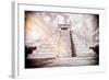 ¡Viva Mexico! B&W Collection - Chichen Itza Pyramid XII-Philippe Hugonnard-Framed Photographic Print