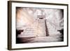 ¡Viva Mexico! B&W Collection - Chichen Itza Pyramid XII-Philippe Hugonnard-Framed Photographic Print