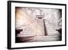 ¡Viva Mexico! B&W Collection - Chichen Itza Pyramid XII-Philippe Hugonnard-Framed Photographic Print