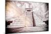 ¡Viva Mexico! B&W Collection - Chichen Itza Pyramid XII-Philippe Hugonnard-Mounted Photographic Print