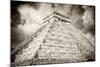 ¡Viva Mexico! B&W Collection - Chichen Itza Pyramid XIII-Philippe Hugonnard-Mounted Photographic Print