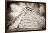 ¡Viva Mexico! B&W Collection - Chichen Itza Pyramid XIII-Philippe Hugonnard-Framed Photographic Print