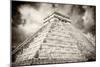 ¡Viva Mexico! B&W Collection - Chichen Itza Pyramid XIII-Philippe Hugonnard-Mounted Photographic Print