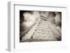 ¡Viva Mexico! B&W Collection - Chichen Itza Pyramid XIII-Philippe Hugonnard-Framed Photographic Print