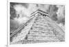 ¡Viva Mexico! B&W Collection - Chichen Itza Pyramid XIV-Philippe Hugonnard-Framed Photographic Print