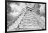 ¡Viva Mexico! B&W Collection - Chichen Itza Pyramid XIV-Philippe Hugonnard-Framed Photographic Print