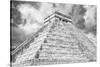¡Viva Mexico! B&W Collection - Chichen Itza Pyramid XIV-Philippe Hugonnard-Stretched Canvas