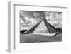 ¡Viva Mexico! B&W Collection - Chichen Itza Pyramid XIX-Philippe Hugonnard-Framed Photographic Print