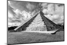 ¡Viva Mexico! B&W Collection - Chichen Itza Pyramid XIX-Philippe Hugonnard-Mounted Photographic Print