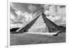 ¡Viva Mexico! B&W Collection - Chichen Itza Pyramid XIX-Philippe Hugonnard-Framed Photographic Print