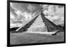 ¡Viva Mexico! B&W Collection - Chichen Itza Pyramid XIX-Philippe Hugonnard-Framed Photographic Print