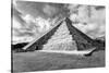¡Viva Mexico! B&W Collection - Chichen Itza Pyramid XIX-Philippe Hugonnard-Stretched Canvas