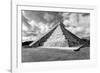 ¡Viva Mexico! B&W Collection - Chichen Itza Pyramid XIX-Philippe Hugonnard-Framed Photographic Print