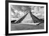 ¡Viva Mexico! B&W Collection - Chichen Itza Pyramid XIX-Philippe Hugonnard-Framed Photographic Print