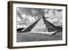 ¡Viva Mexico! B&W Collection - Chichen Itza Pyramid XIX-Philippe Hugonnard-Framed Photographic Print