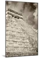 ¡Viva Mexico! B&W Collection - Chichen Itza Pyramid XV-Philippe Hugonnard-Mounted Photographic Print