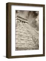 ¡Viva Mexico! B&W Collection - Chichen Itza Pyramid XV-Philippe Hugonnard-Framed Photographic Print