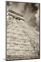 ¡Viva Mexico! B&W Collection - Chichen Itza Pyramid XV-Philippe Hugonnard-Mounted Photographic Print