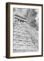 ¡Viva Mexico! B&W Collection - Chichen Itza Pyramid XVI-Philippe Hugonnard-Framed Photographic Print