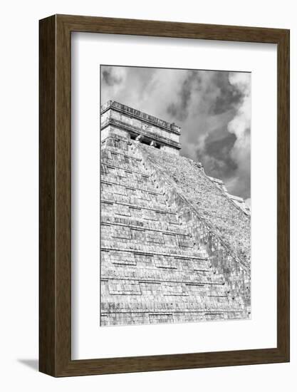 ¡Viva Mexico! B&W Collection - Chichen Itza Pyramid XVI-Philippe Hugonnard-Framed Photographic Print