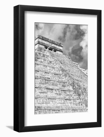 ¡Viva Mexico! B&W Collection - Chichen Itza Pyramid XVI-Philippe Hugonnard-Framed Photographic Print