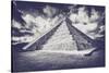 ¡Viva Mexico! B&W Collection - Chichen Itza Pyramid XVII-Philippe Hugonnard-Stretched Canvas