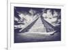 ¡Viva Mexico! B&W Collection - Chichen Itza Pyramid XVII-Philippe Hugonnard-Framed Photographic Print