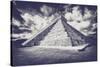 ¡Viva Mexico! B&W Collection - Chichen Itza Pyramid XVII-Philippe Hugonnard-Stretched Canvas