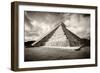 ¡Viva Mexico! B&W Collection - Chichen Itza Pyramid XVIII-Philippe Hugonnard-Framed Photographic Print