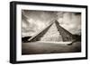 ¡Viva Mexico! B&W Collection - Chichen Itza Pyramid XVIII-Philippe Hugonnard-Framed Photographic Print