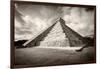 ¡Viva Mexico! B&W Collection - Chichen Itza Pyramid XVIII-Philippe Hugonnard-Framed Photographic Print