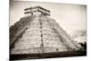 ¡Viva Mexico! B&W Collection - Chichen Itza Pyramid XXI-Philippe Hugonnard-Mounted Photographic Print