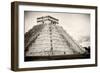 ¡Viva Mexico! B&W Collection - Chichen Itza Pyramid XXI-Philippe Hugonnard-Framed Photographic Print