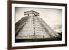 ¡Viva Mexico! B&W Collection - Chichen Itza Pyramid XXI-Philippe Hugonnard-Framed Photographic Print