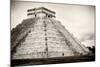 ¡Viva Mexico! B&W Collection - Chichen Itza Pyramid XXI-Philippe Hugonnard-Mounted Photographic Print