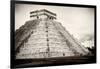 ¡Viva Mexico! B&W Collection - Chichen Itza Pyramid XXI-Philippe Hugonnard-Framed Photographic Print