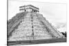 ¡Viva Mexico! B&W Collection - Chichen Itza Pyramid XXII-Philippe Hugonnard-Stretched Canvas