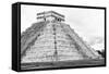 ¡Viva Mexico! B&W Collection - Chichen Itza Pyramid XXII-Philippe Hugonnard-Framed Stretched Canvas