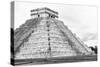 ¡Viva Mexico! B&W Collection - Chichen Itza Pyramid XXII-Philippe Hugonnard-Stretched Canvas