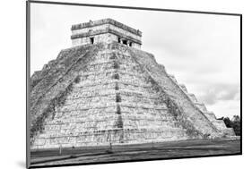 ¡Viva Mexico! B&W Collection - Chichen Itza Pyramid XXII-Philippe Hugonnard-Mounted Photographic Print