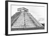 ¡Viva Mexico! B&W Collection - Chichen Itza Pyramid XXII-Philippe Hugonnard-Framed Photographic Print