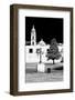 ¡Viva Mexico! B&W Collection - Courtyard of a Church in Puebla II-Philippe Hugonnard-Framed Photographic Print