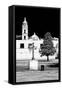 ¡Viva Mexico! B&W Collection - Courtyard of a Church in Puebla II-Philippe Hugonnard-Framed Stretched Canvas