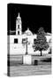 ¡Viva Mexico! B&W Collection - Courtyard of a Church in Puebla II-Philippe Hugonnard-Stretched Canvas