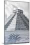 ¡Viva Mexico! B&W Collection - El Castillo Pyramid III - Chichen Itza-Philippe Hugonnard-Mounted Photographic Print