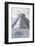 ¡Viva Mexico! B&W Collection - El Castillo Pyramid III - Chichen Itza-Philippe Hugonnard-Framed Photographic Print