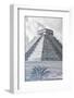 ¡Viva Mexico! B&W Collection - El Castillo Pyramid III - Chichen Itza-Philippe Hugonnard-Framed Photographic Print